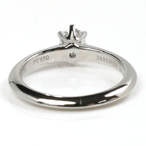 TIFFANY Silver Diamond Ring - Picture 4 of 8